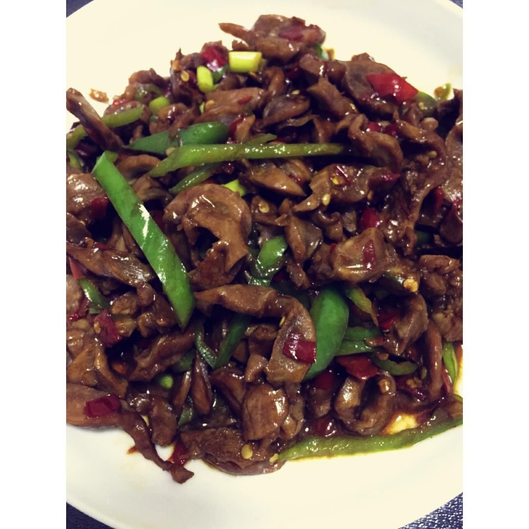 爆炒鸡胗