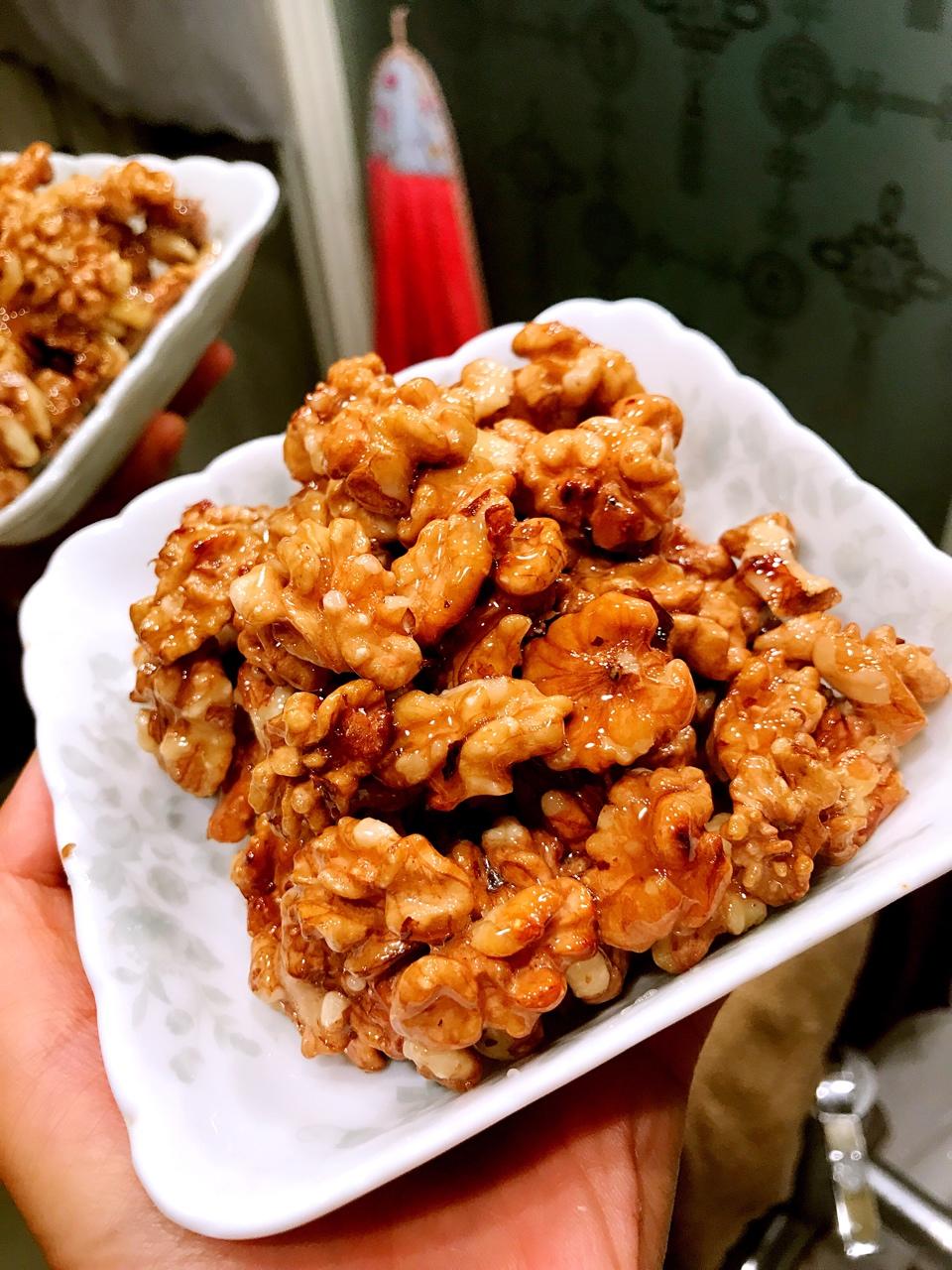 【琥珀核桃仁】冰糖无油不粘手