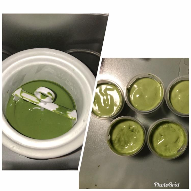 抹茶白巧冰淇淋