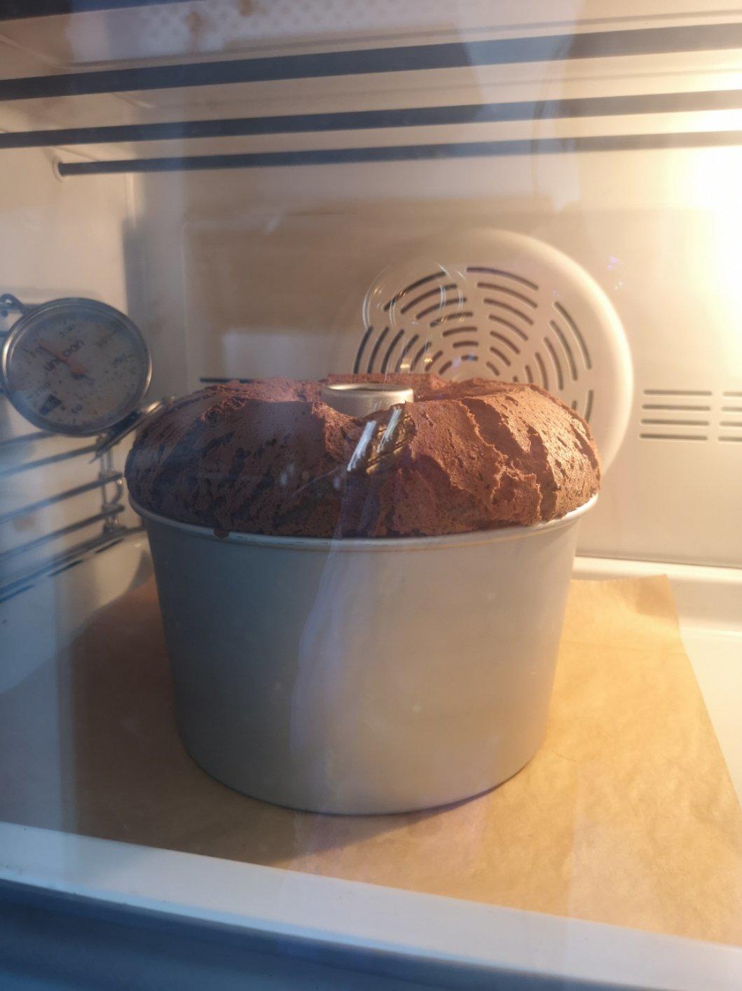 可可戚风蛋糕（中空模，烫面做法，不消泡）