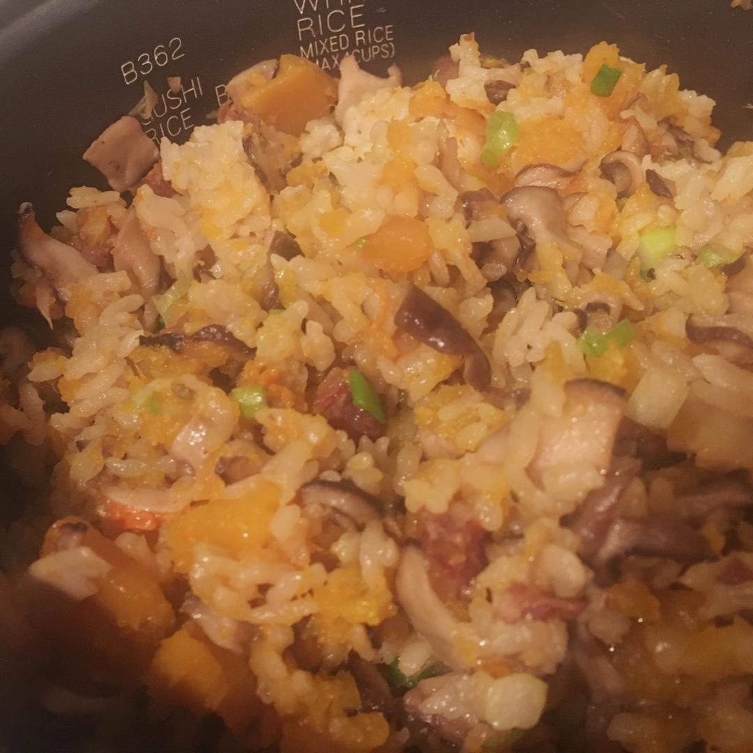 糙米南瓜香菇饭