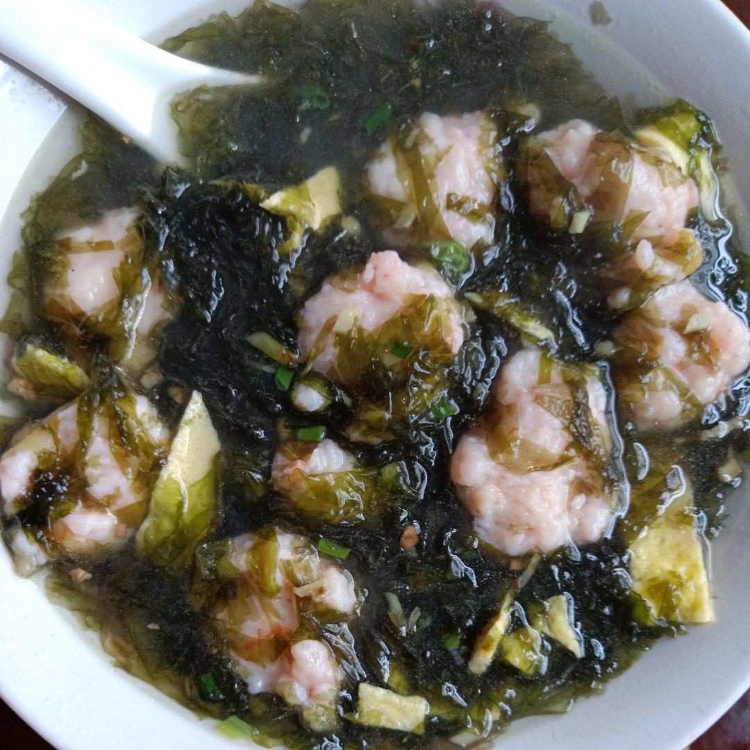 紫菜虾滑汤