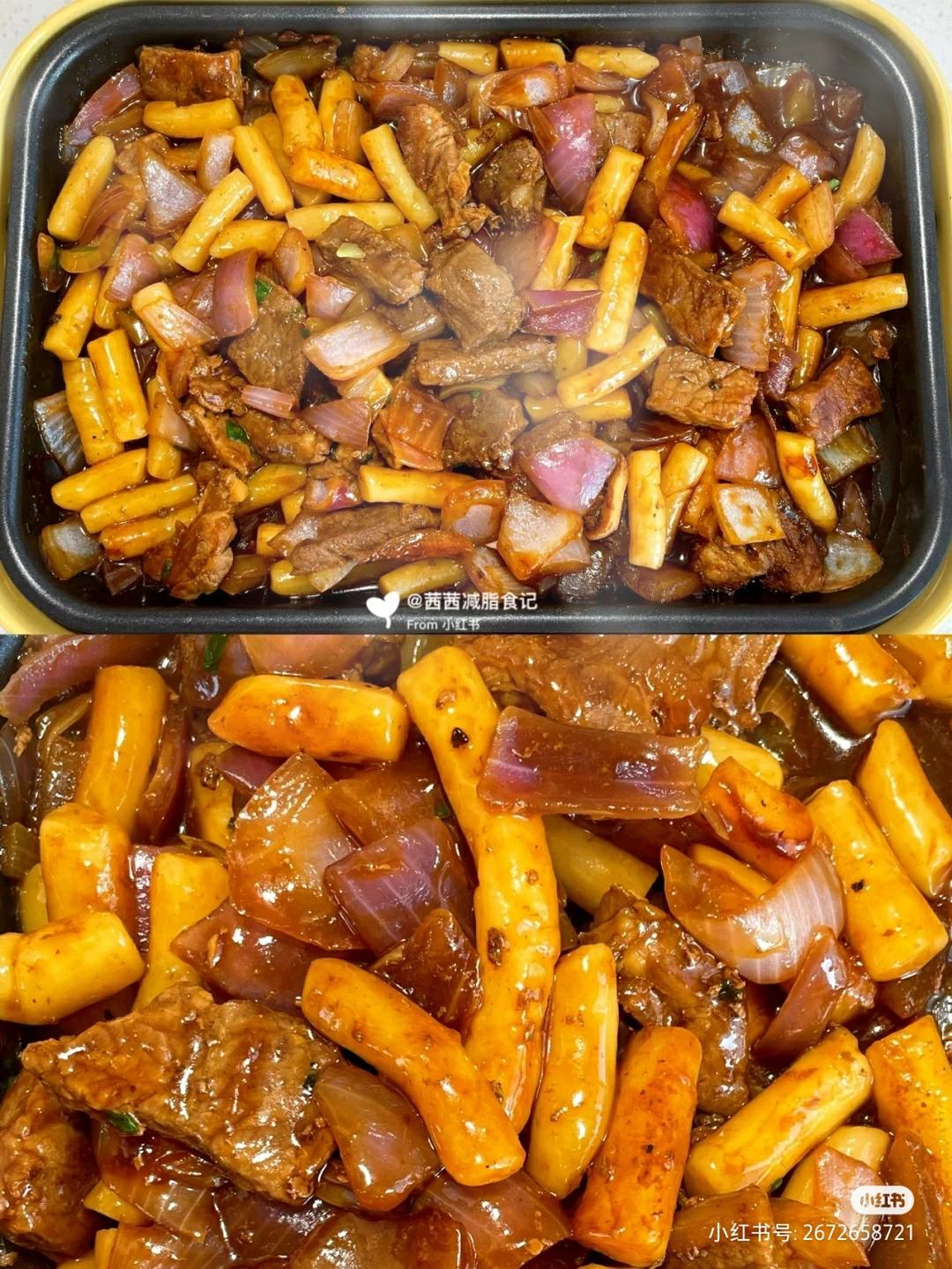 牛排炒年糕