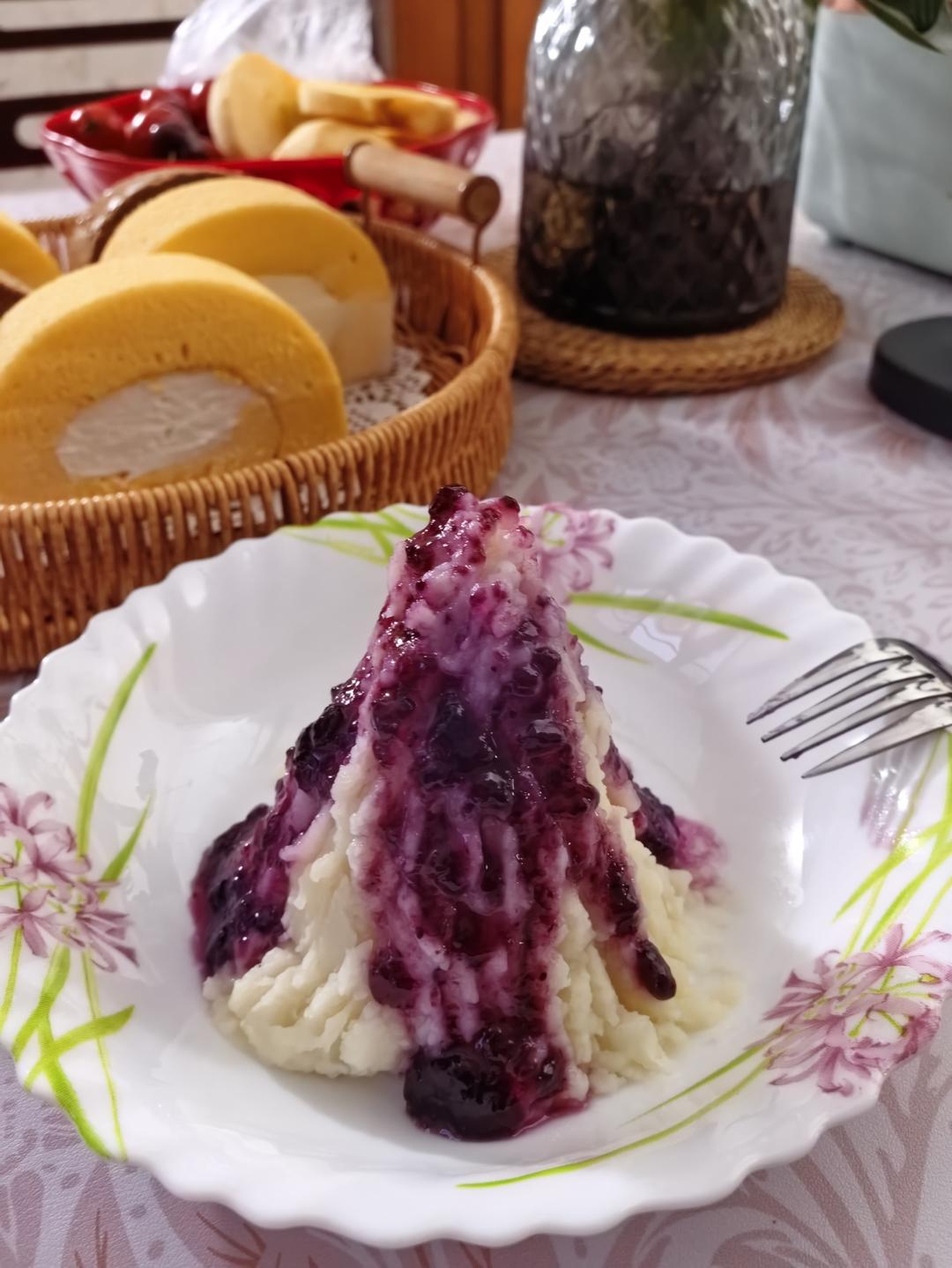 蓝莓山药泥