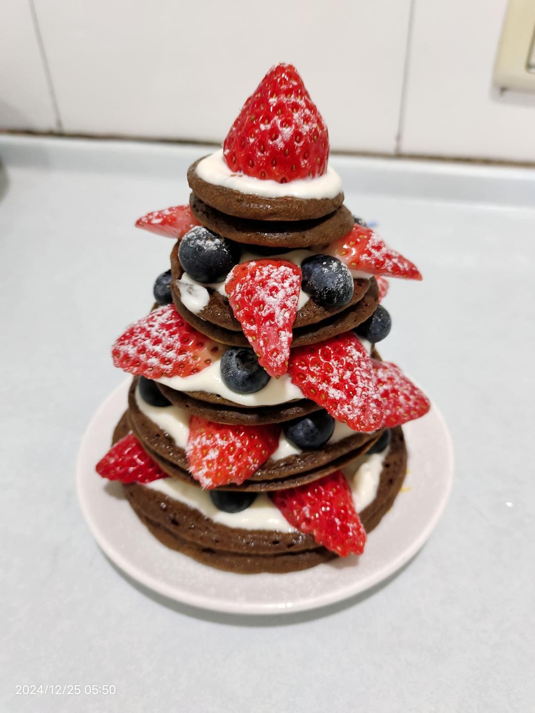 松饼圣诞树