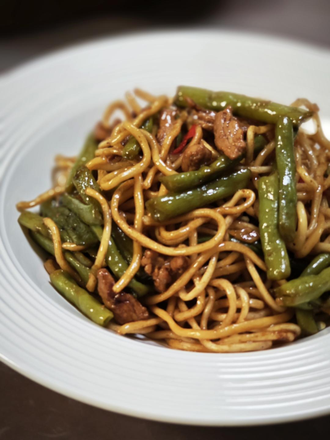 地道老北京扁豆焖面 豆角焖面 太好吃小心吃撑哦