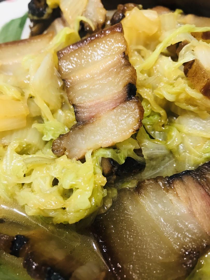 快手菜 腊肉炒白菜