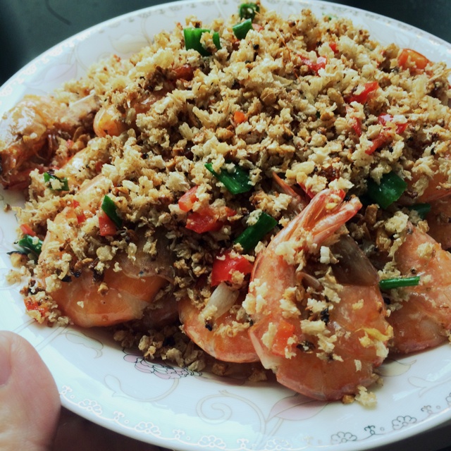 避风塘炒虾