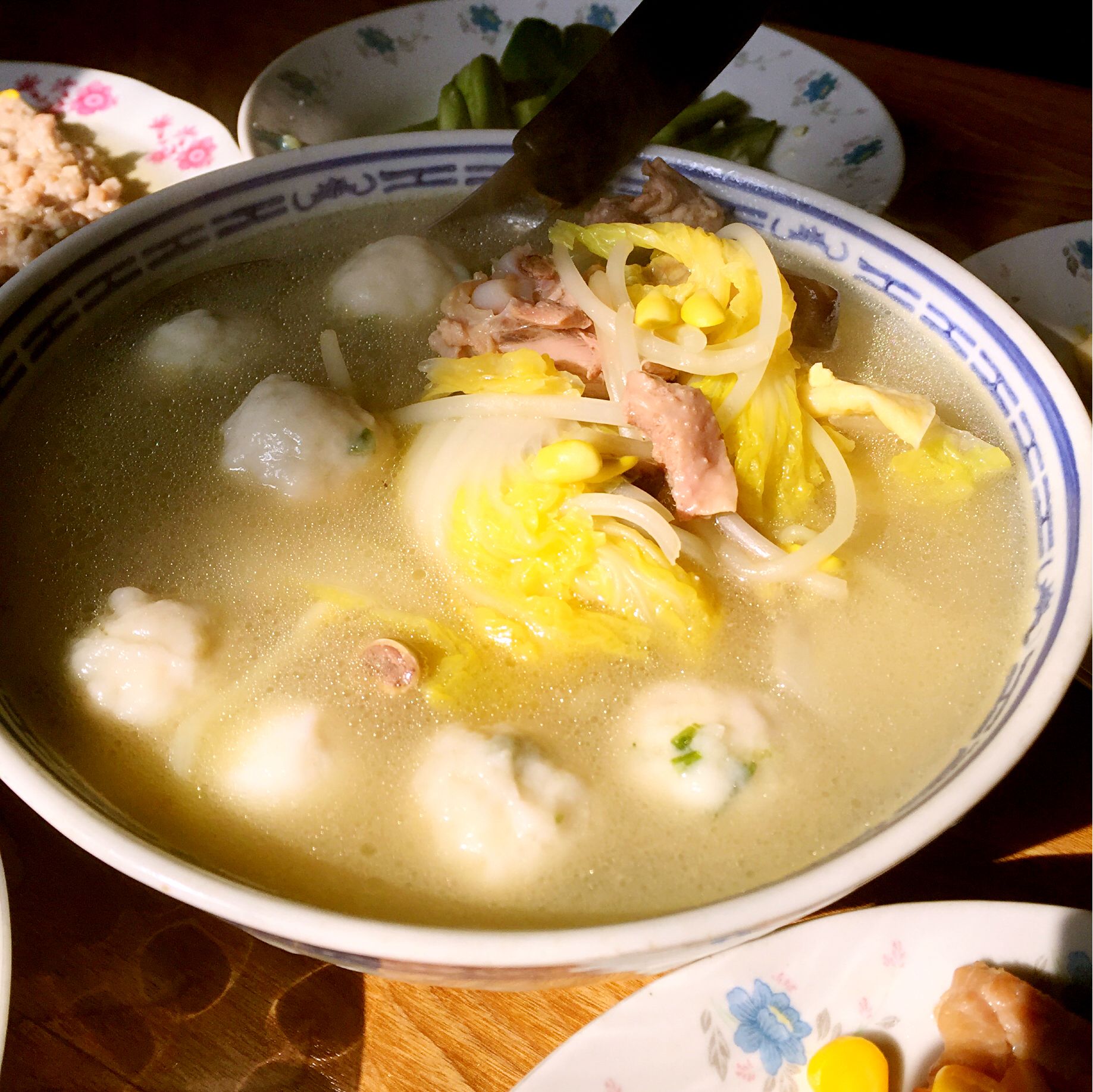 贡丸娃娃菜汤