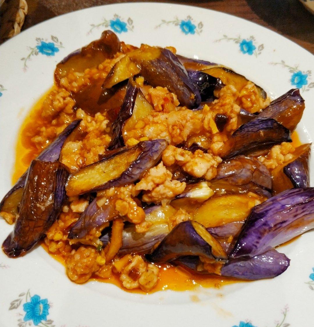 红烧肉沫茄子