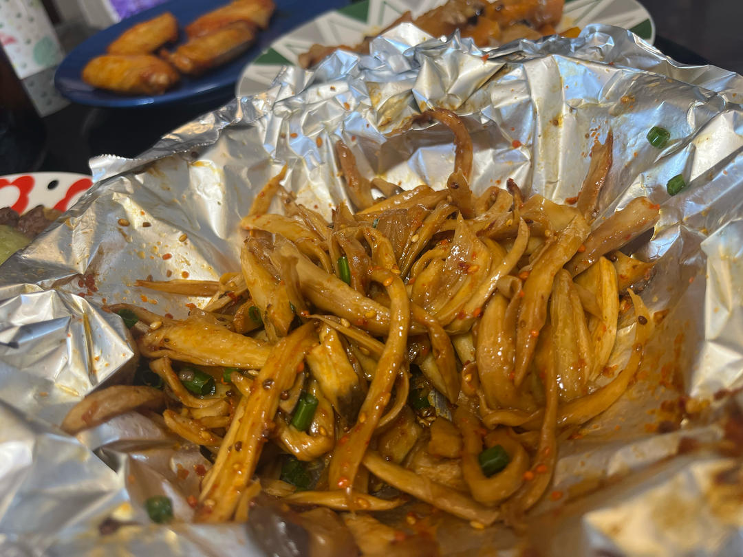 比肉好吃的烤箱烤杏鲍菇