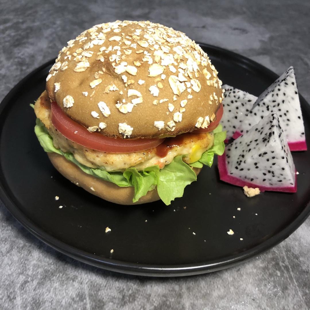 田园鸡肉饼（健康汉堡芯）