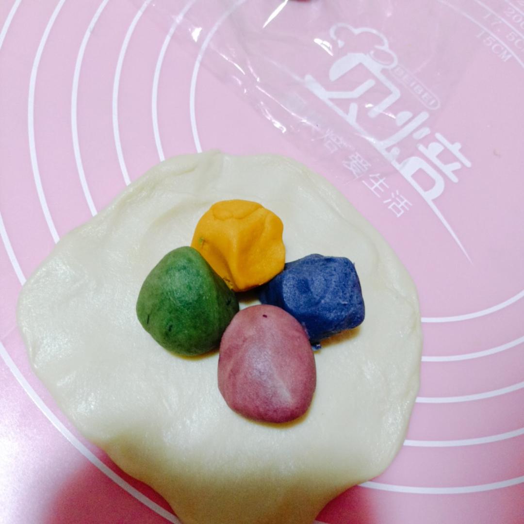 彩虹🌈千层蛋黄酥🌈
