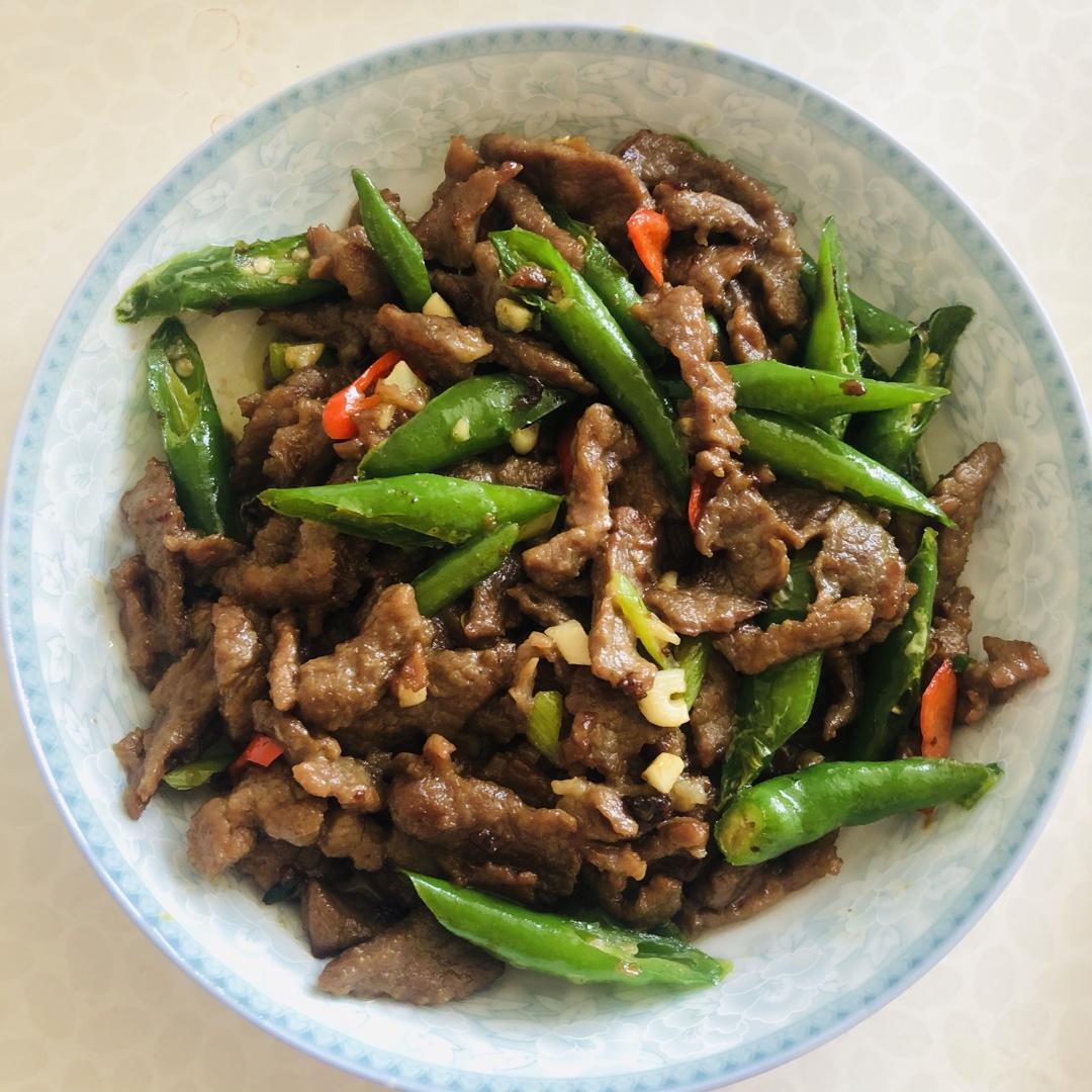 杭椒炒牛柳