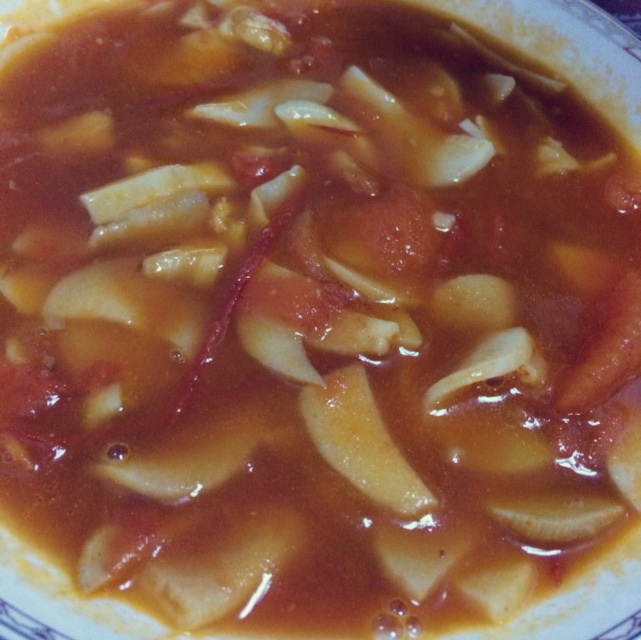 番茄炒鸡腿菇