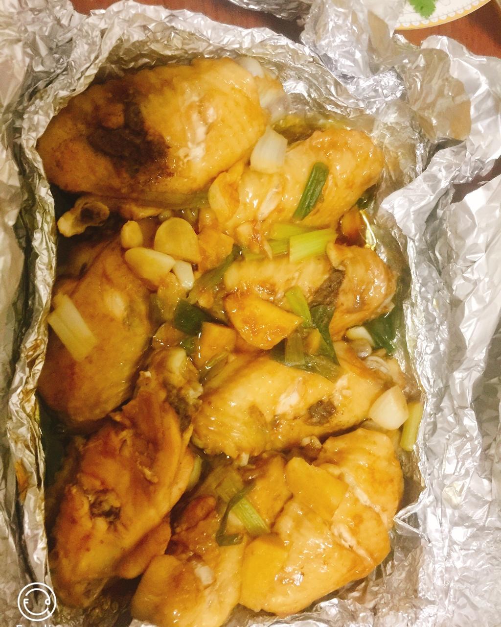 jaja_nwj3做的葱香纸包鸡翅