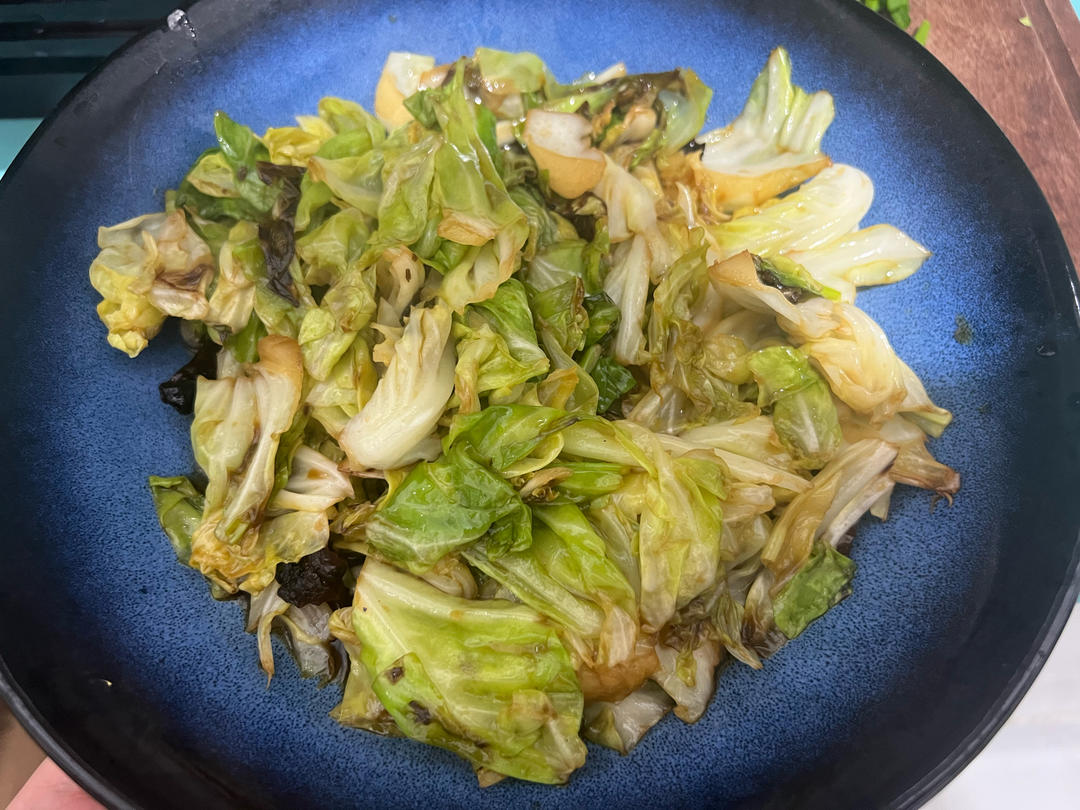 炝炒莲花白的做法