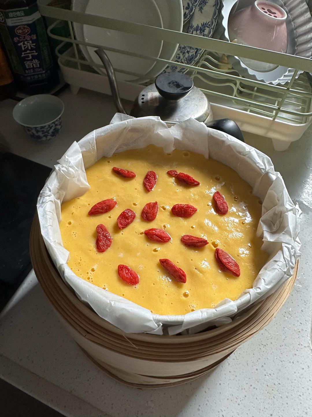 不加白面的纯玉米面发糕（奶香版）