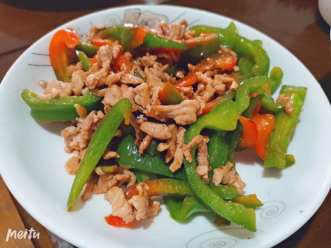 青椒炒肉丝