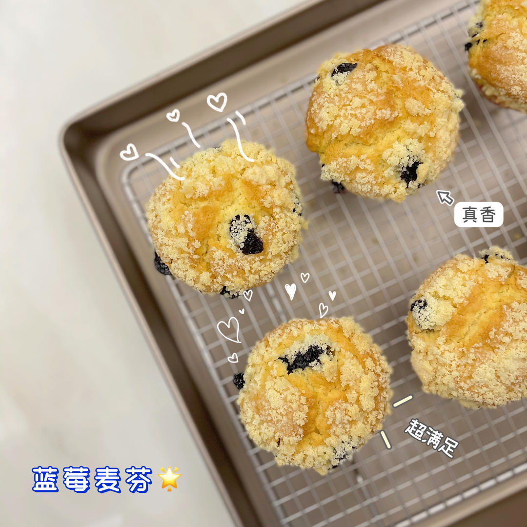 蘑菇头蓝莓麦芬