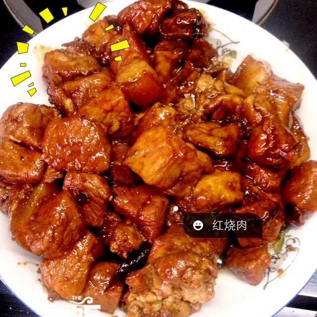 吃着碗里望着锅里的红烧肉