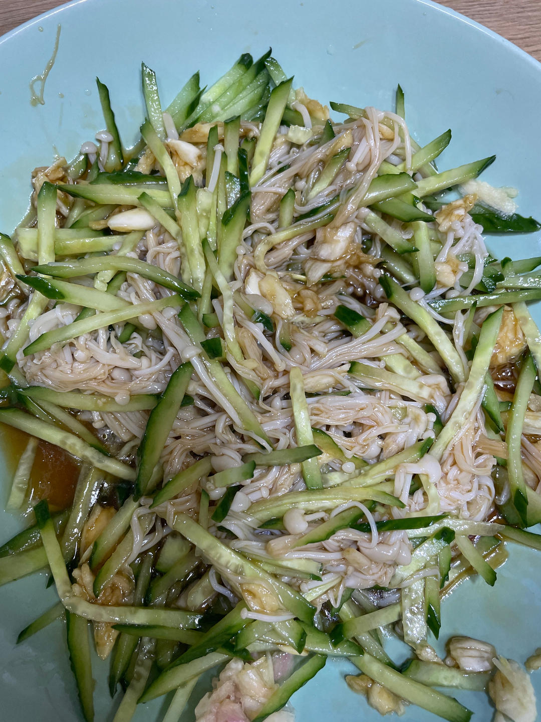 爽口金针菇拌黄瓜🥒