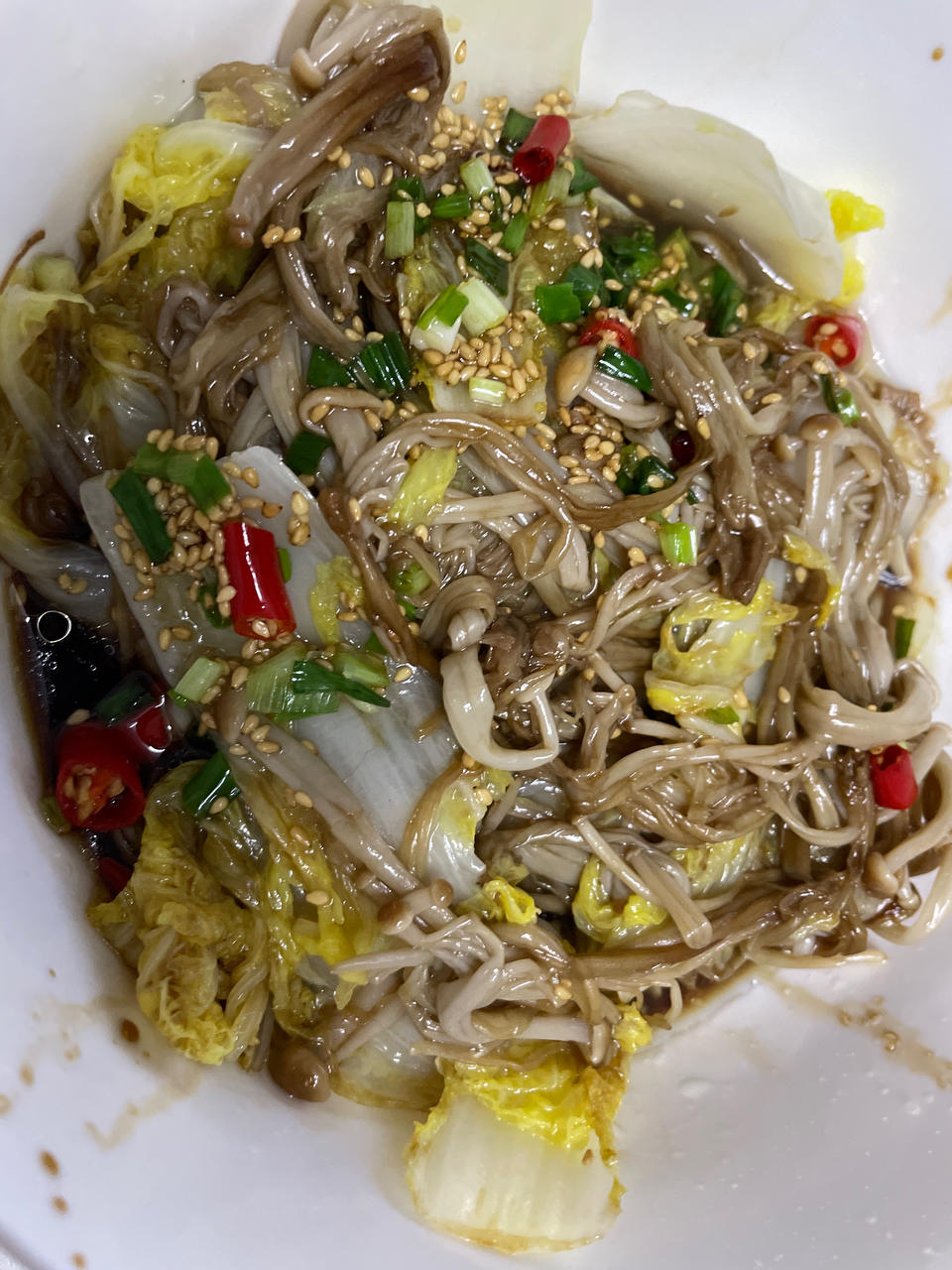 白灼金针菇