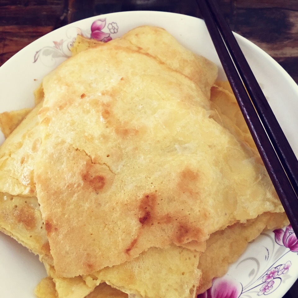 不做师奶做的粘米粉鸡蛋饼
