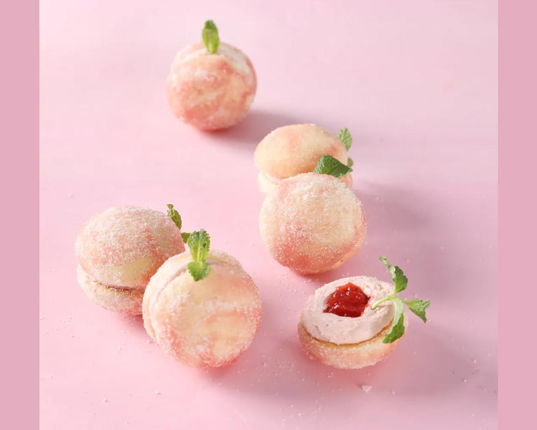 网红仿真水蜜桃软曲奇饼干的做法