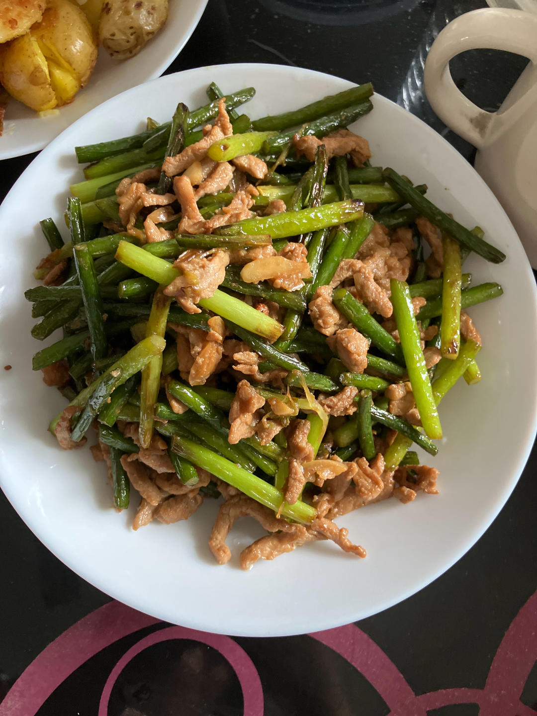 蒜苗炒肉