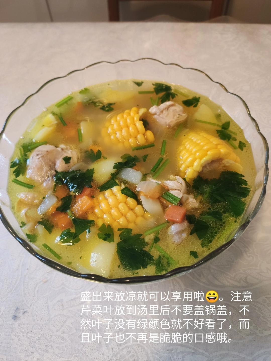 蔬菜鸡汤