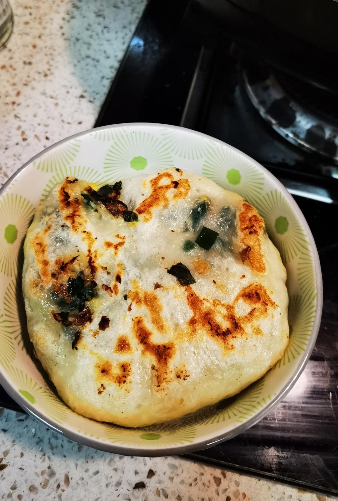 不用揉面的发面韭菜饼