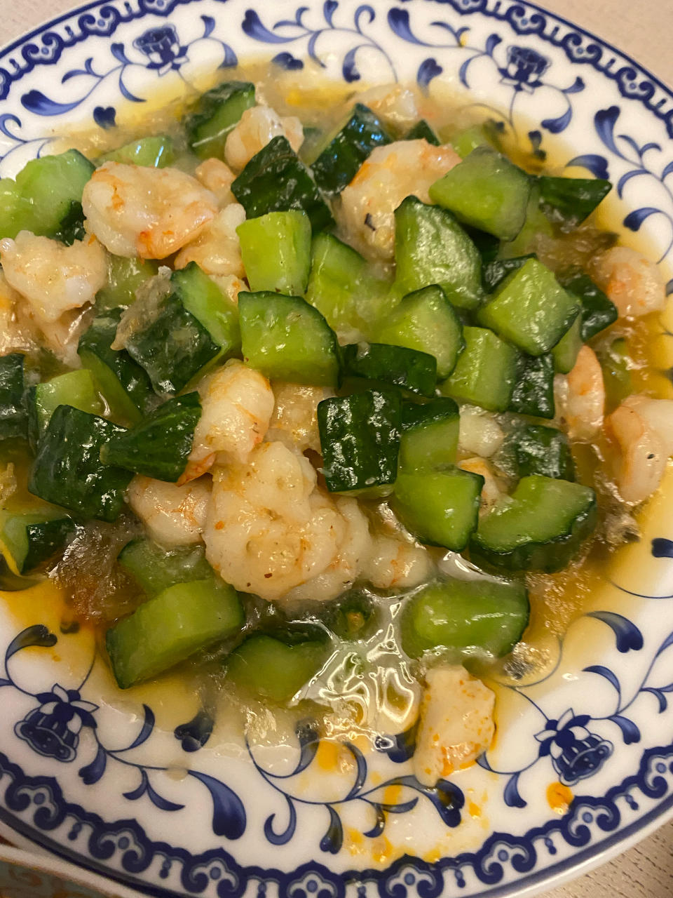 虾仁炒黄瓜