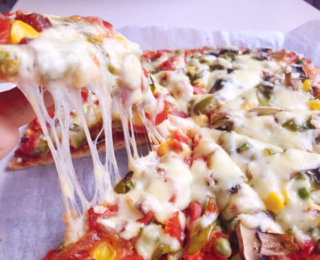 薄底双拼披萨的做法