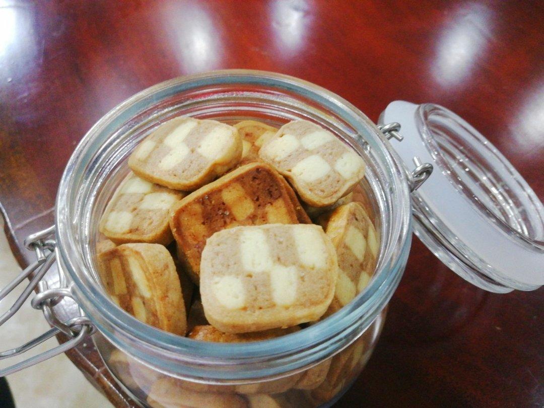 双色格子曲奇，详细整形技巧