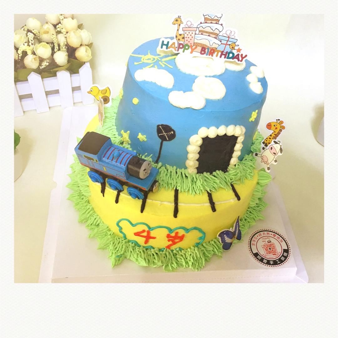 托马斯双层8寸蛋糕