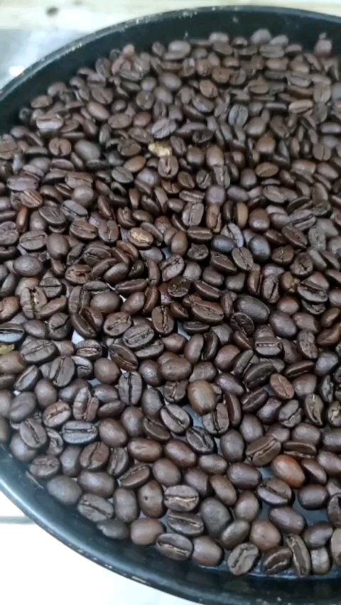家庭手网烘焙咖啡豆