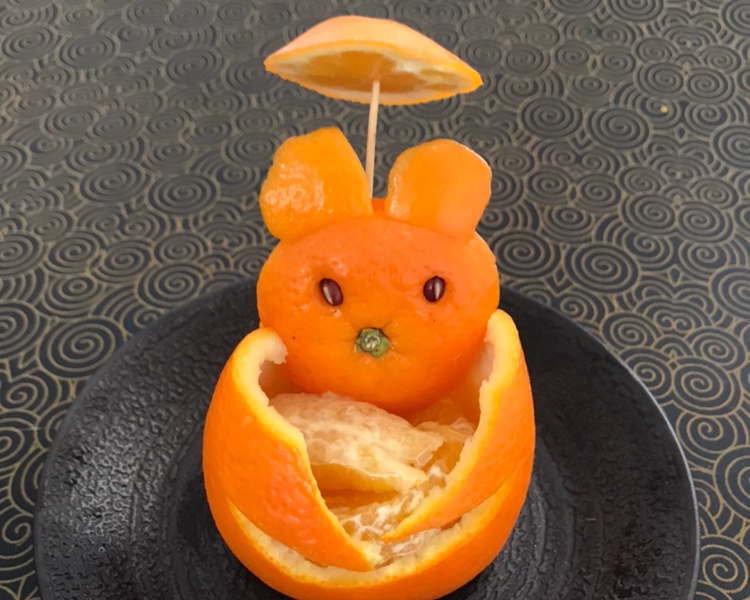 橙子小熊果盘的做法