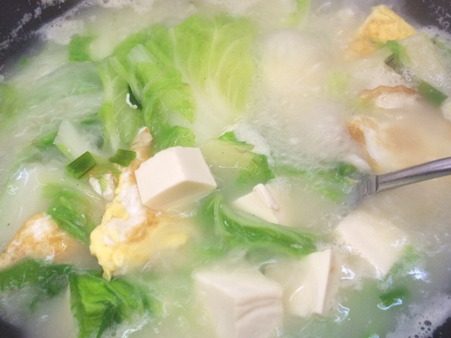 白菜豆腐汤
