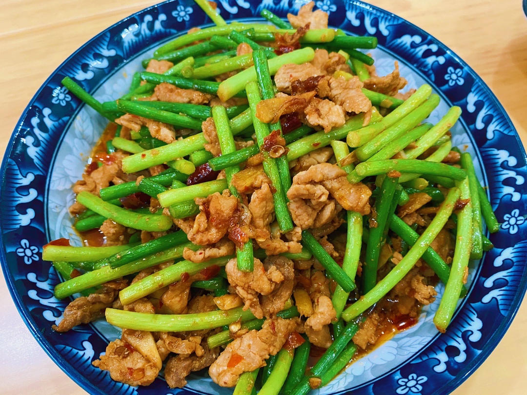 超下饭的蒜苔炒肉末