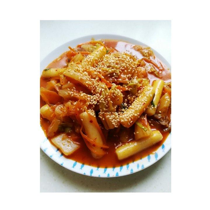 韩式辣炒年糕（or网红芝士套路之芝心年糕）