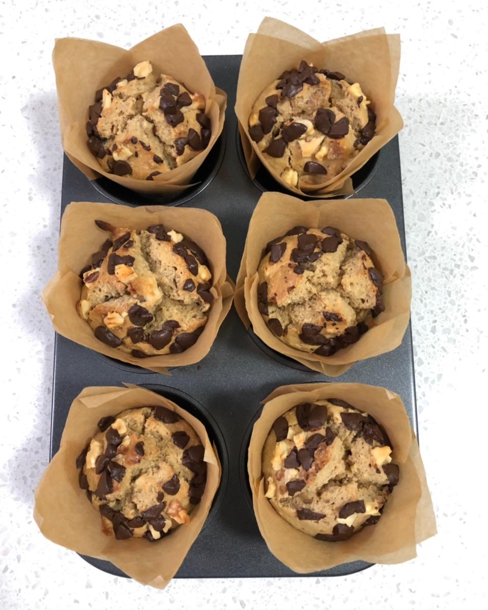 微风轻哨做的星巴克的全麦核桃麦芬