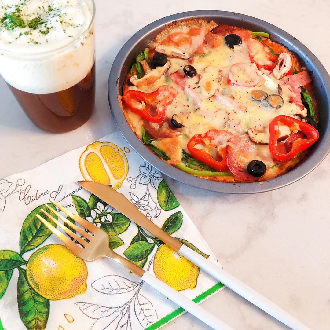 菜花儿披萨饼底（含芝士超详细版）