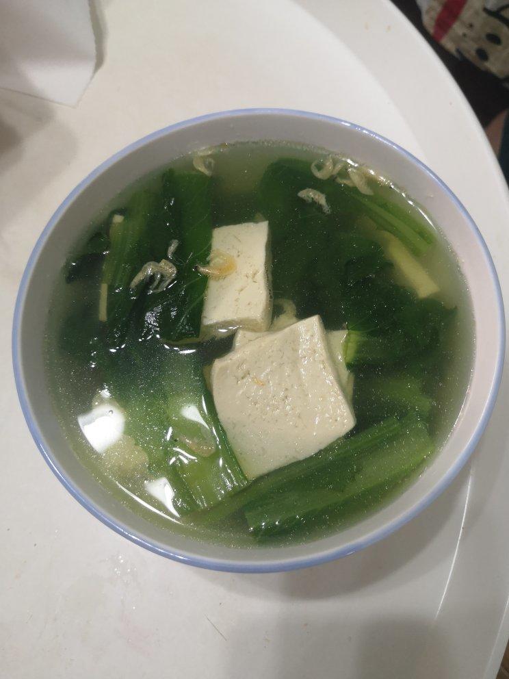 從不修圖做的小白菜豆腐湯(清爽不失鮮美)