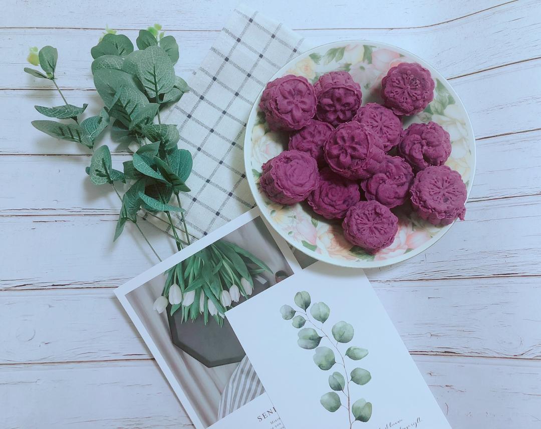 紫薯红豆糕～低卡美味小甜点