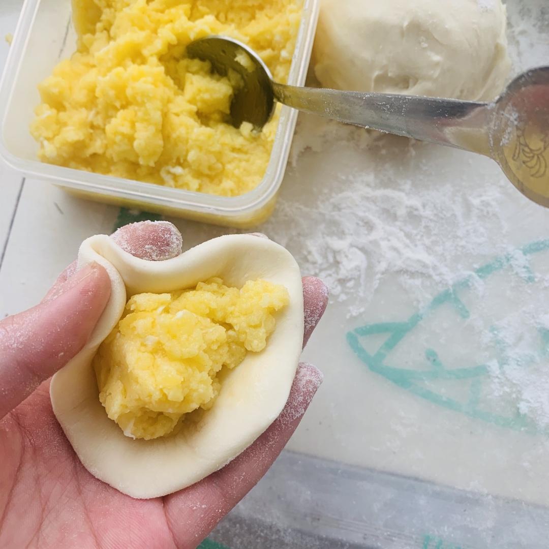 超简易的炒奶黄馅