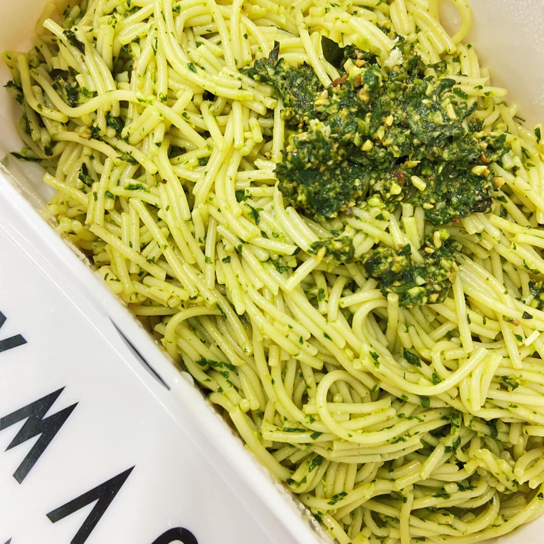 几分钟搞定pesto spaghetti青酱和青酱意面一起搞定