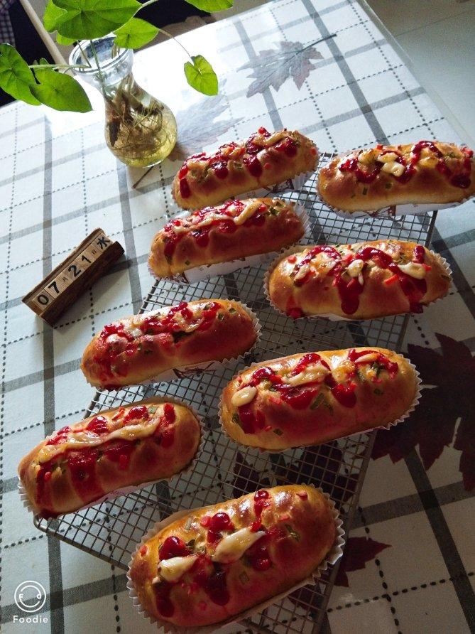 香葱火腿肉松面包