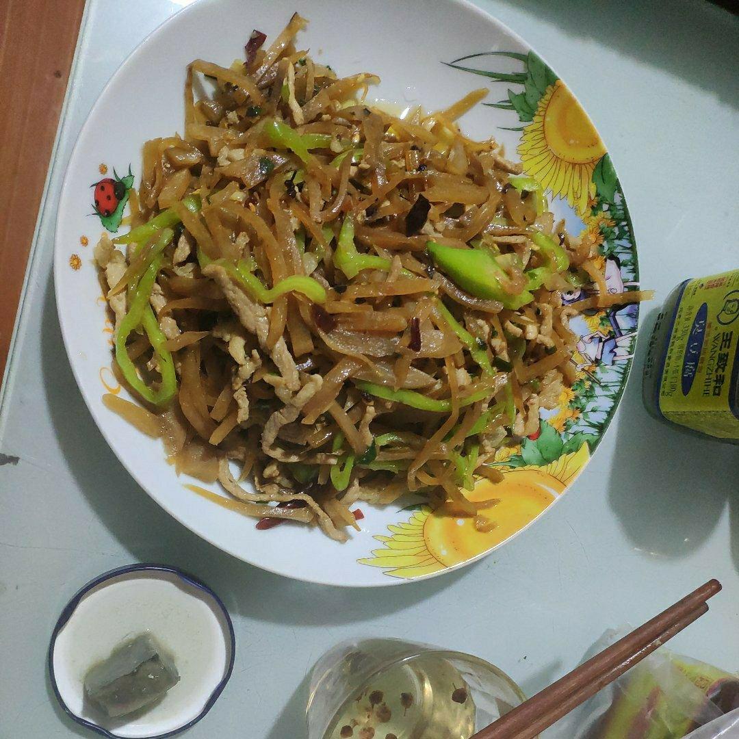 肉丝炒咸菜