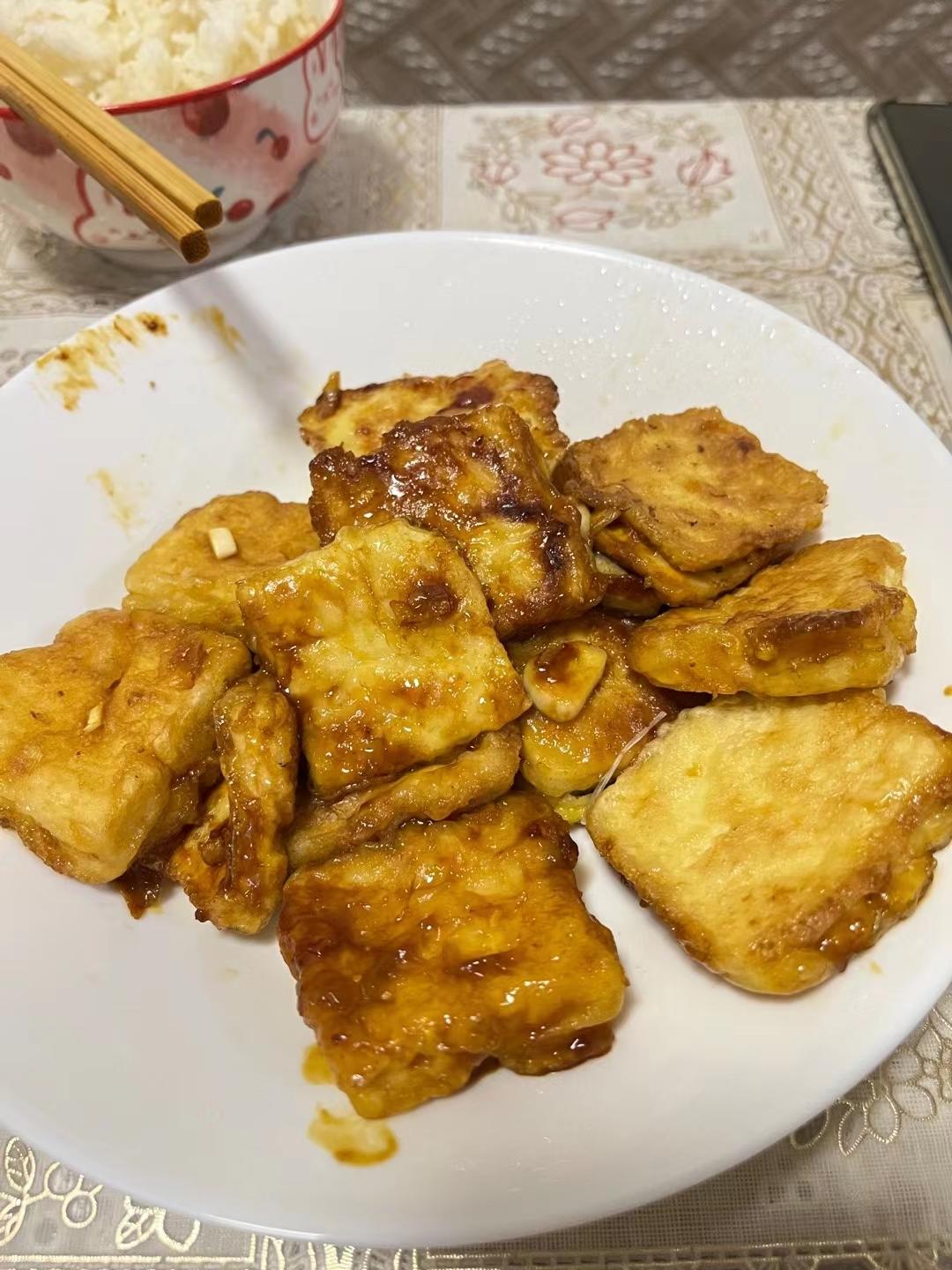 无敌好吃的香煎豆腐